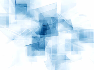 Abstract Blue Crystal Background Illustration