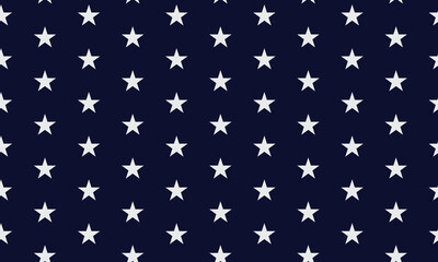 simple abstract white star pattern made with royel blue background.