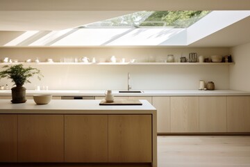 Minimal kitchen architecture building window.