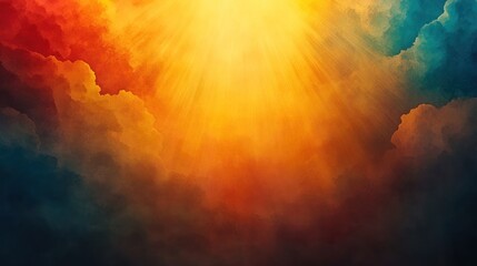 Naklejka premium Heavenly Revelation: Abstract Background Illuminated with Divine Light