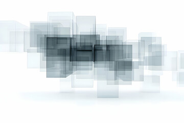 Abstract 3D Glass Cube Background Illustration