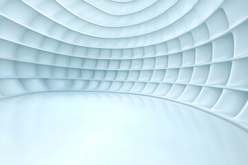 Naklejka premium Abstract 3D Background Light Blue Curved Panels