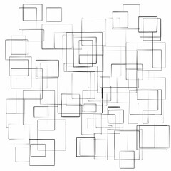 Abstract Background Illustration with Overlapping Squares