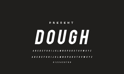 Abstract minimal future alphabet fonts. simple typography sport future creative font . vector illustrator