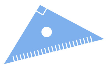 シンプルな三角定規のベクターイラスト
