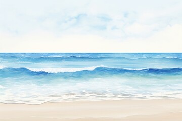 Fototapeta premium Beach border beach backgrounds panoramic.