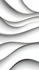 Abstract White Wave Background Illustration
