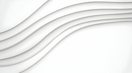 Obraz premium Abstract White Wave Background Illustration