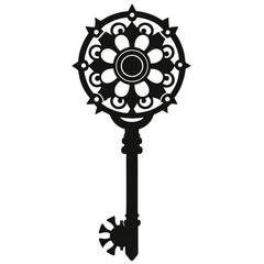 vector of a clockwork key