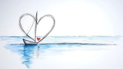 Sailing love at sea