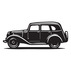vintage car vector