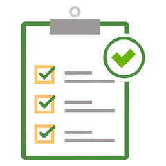 clipboard with check list