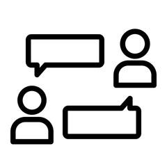 Discussion Line icon