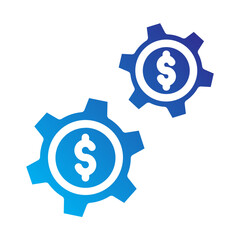 Budget Solid gradient icon