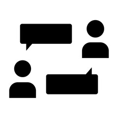 Discussion Solid icon