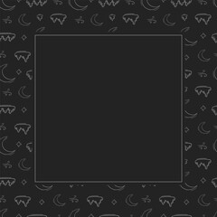 weather frame. doodle weather square frame. hand drawn weather frame background. weather background