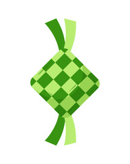 Ramadan mubarak ketupat clipart illustration