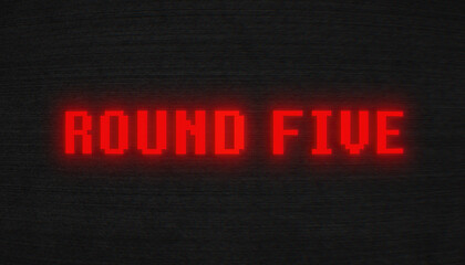 Illustation of round five title animation.