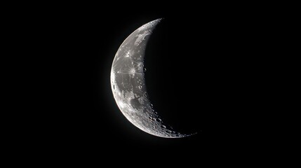 Digital Crescent Moon