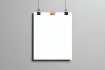 Blank Poster Mockup Illustration