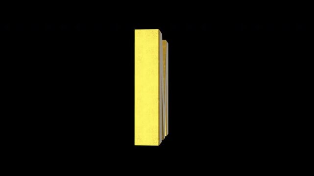 English alphabet Letter M 4k animated video. Script text labels.