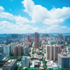Cityscape under Blue Sky