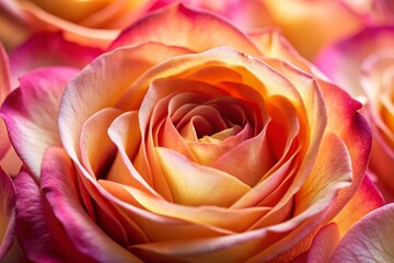 delicate petals and vibrant colors of roses in a close up shot