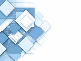 Abstract Blue Geometric Background Illustration