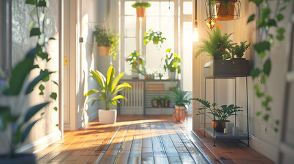 Beautiful home Garden in backyard 