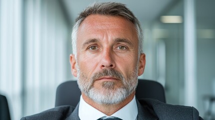 Serious Businessman Portrait in Office (1)