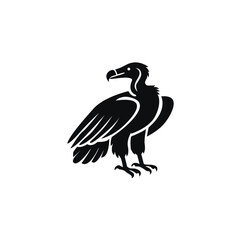 Condor silhouette, high quality vector cute minimalist