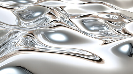 Smooth silver background with luminous undulating landscape and subtle texture for design and creative projects