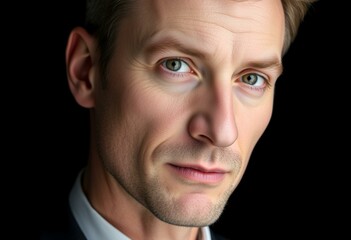 Fototapeta premium Male portrait with neutral expression