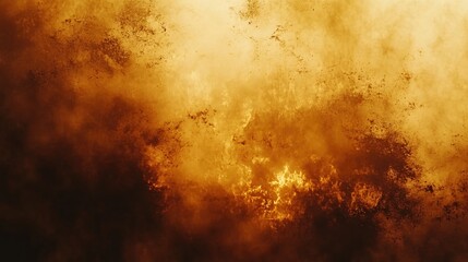 Abstract fiery texture with golden and dark tones creating a dramatic and intense background