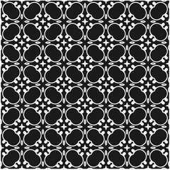 Seamless pattern with repeating abstract shapes.Black and white texture.Design element for prints, decoration, cover, textile,wallpaper, background, wrapping paper, clothing, fabric, package, cards.