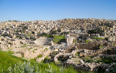 view of amman from the citadel