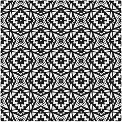 Seamless pattern with repeating abstract shapes.Black and white texture.Design element for prints, decoration, cover, textile,wallpaper, background, wrapping paper, clothing, fabric, package, cards.