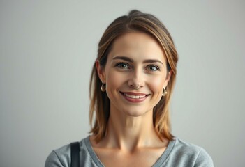 Fototapeta premium Serene portrait of a female teacher