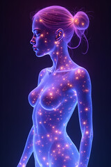 3D rendered illustration of the human body and brain