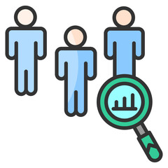 Analytical  Icon Element For Design