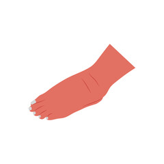 Foot Swelling, Cardiovascular Disease Illustration Icon