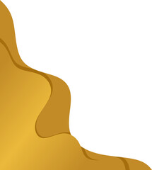 Gold Wave Curve Corner