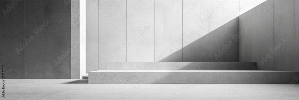 Poster concrete texture background with light and shadow in a minimalist design setting for modern architec