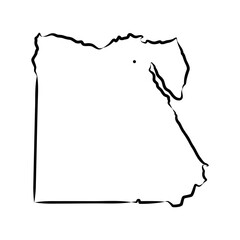 map of egypt. map concept
