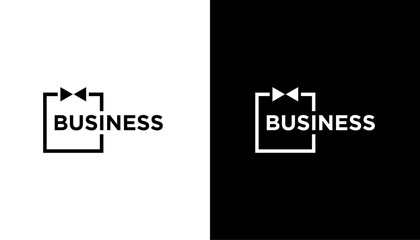 Business Text Logo Design Template element 