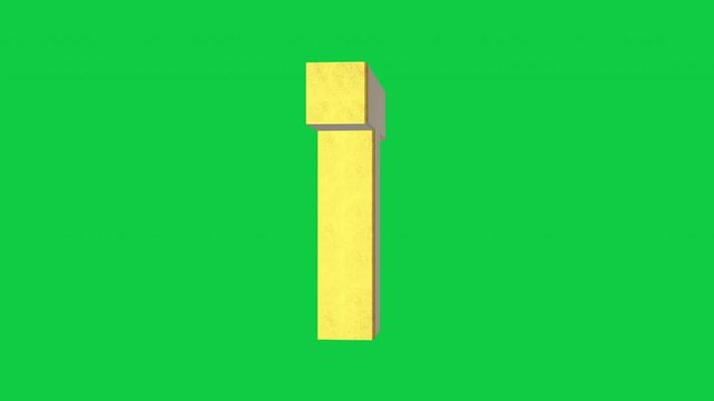 English alphabet Letter T 4k animated video. Script text labels.
