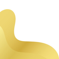 Gold Abstract Wave Corner
