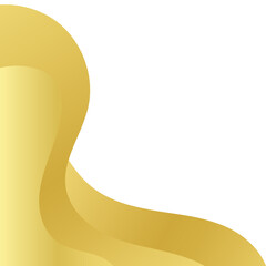 Gold Abstract Wave Corner