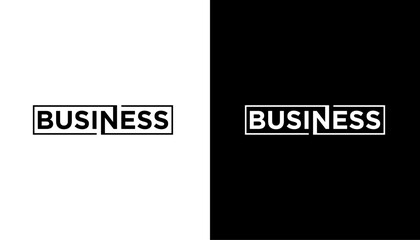 Business Text Logo Design Template element 