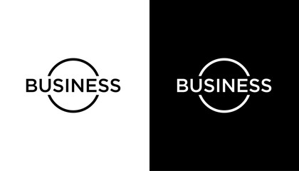 Business Text Logo Design Template element 